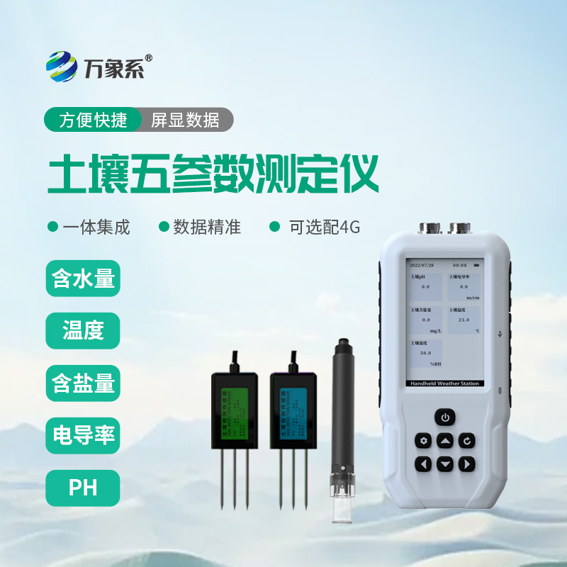 一儀多測更高效！土壤水分溫度鹽分電導率測定儀投用